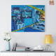 HAPPY PLACES "BLUE SUMMER" Canvas Gallery Wraps