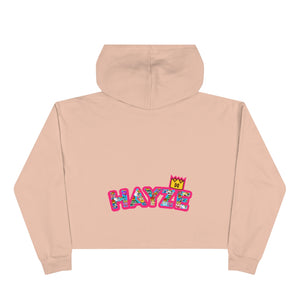 SKY COMMANDER CHIP Pink Crop Hoodie - The HAYZE Brand
